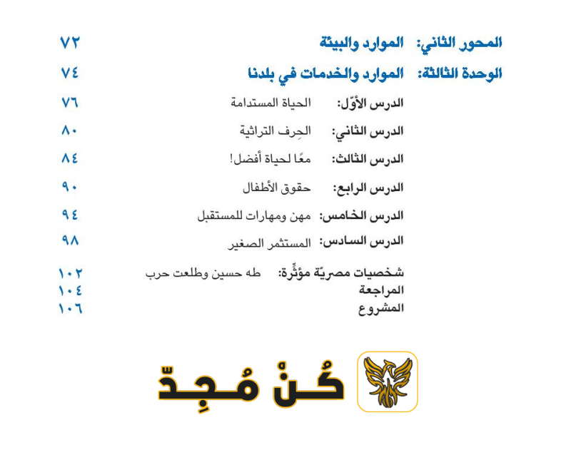 منهج الدراسات للصف الرابع الابتدائي 2025