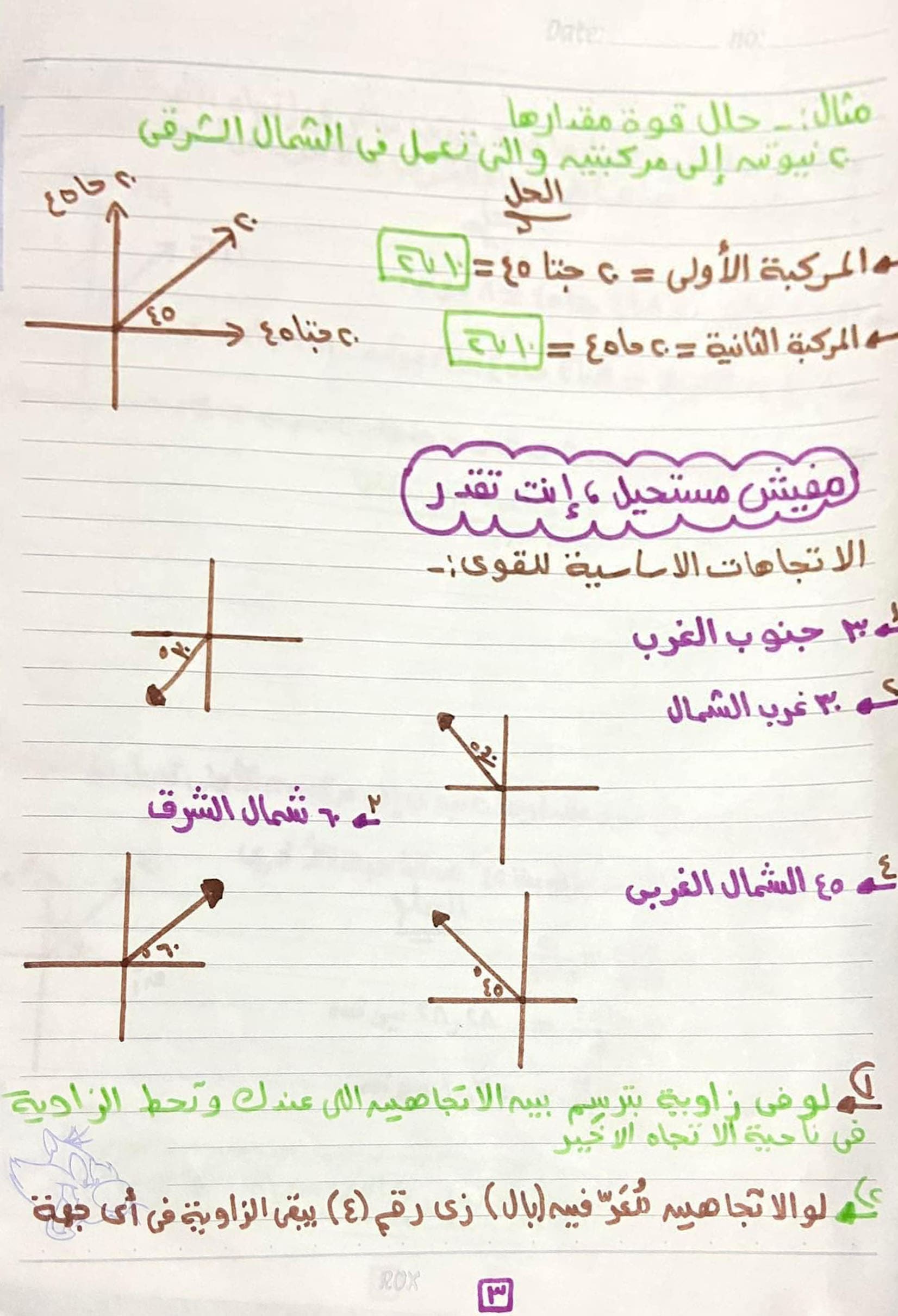 تحميل ملخص الاستاتيكا للصف الثانى الثانوى الترم الأول
