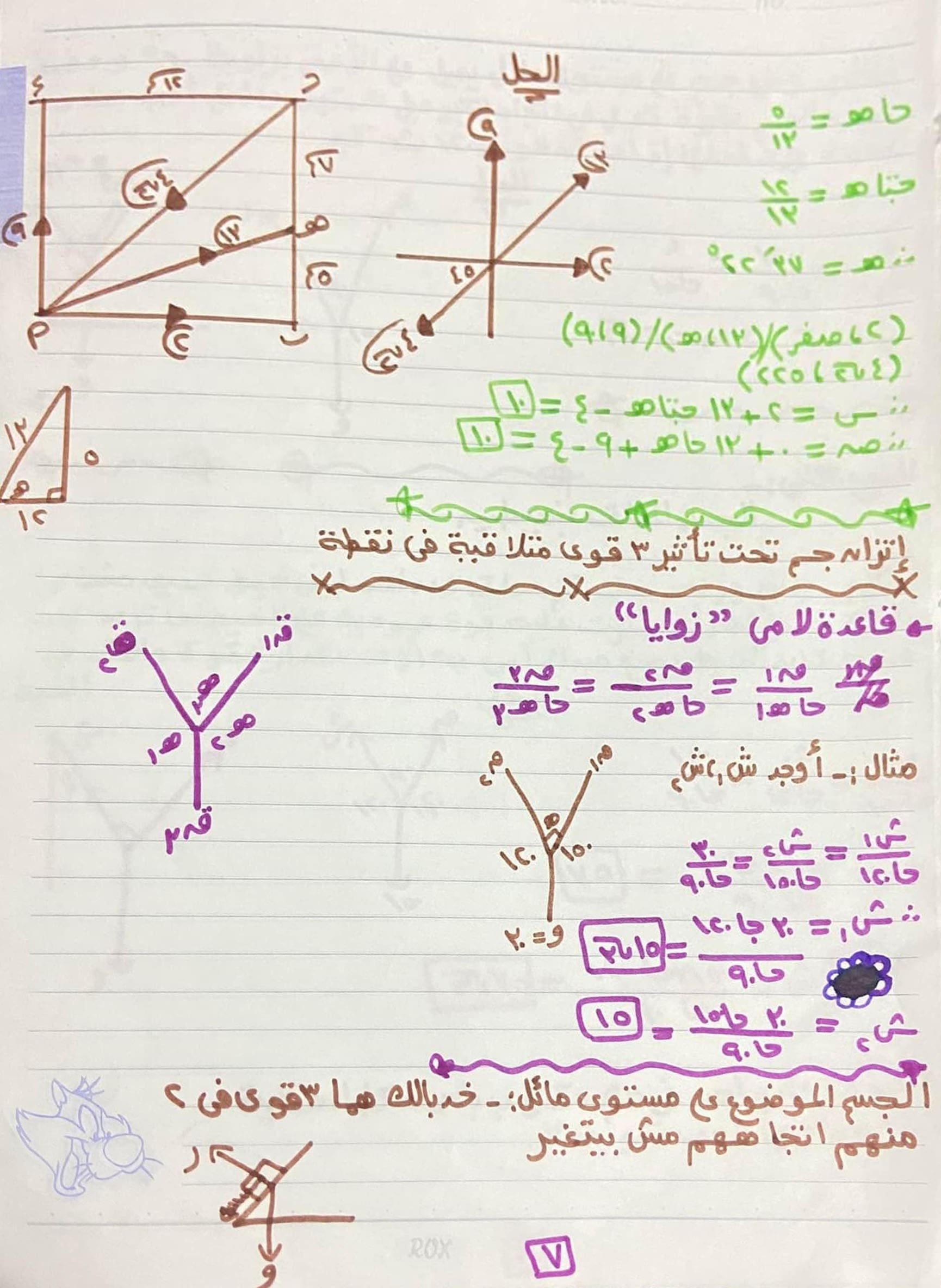 تحميل ملخص الاستاتيكا للصف الثانى الثانوى الترم الأول